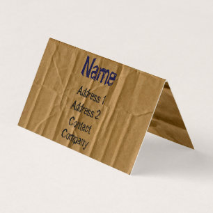 Le double a dégrossi carte de visite de carton