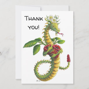 Le dragon de Razzler - carte de remerciements