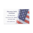 Le drapeau américain se fanent carte de visite