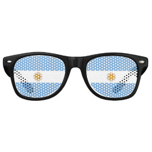 Le drapeau argentin Des lunettes de soleil