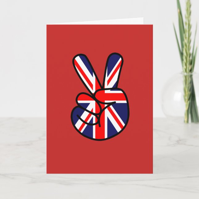 Le drapeau britannique de l'autre côté de la carte (Devant)