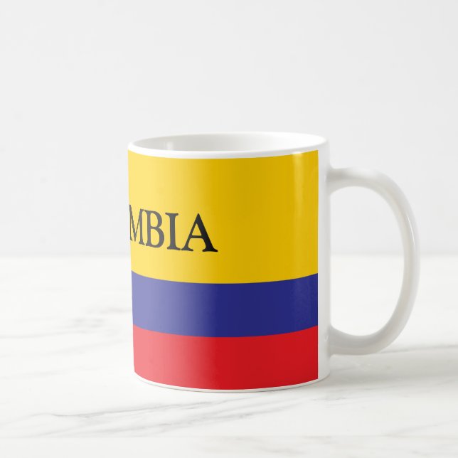 Le drapeau de la Colombie cadeau de tasse à café (Droite)