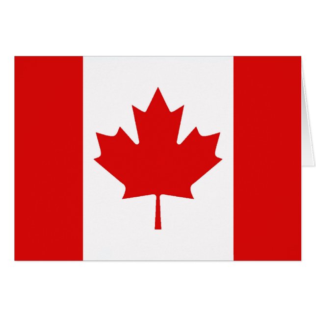 Le drapeau de la Feuille d'érable du Canada (Devant horizontal)