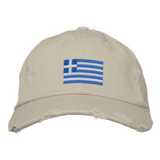 Le drapeau de la Grèce brodé casquette