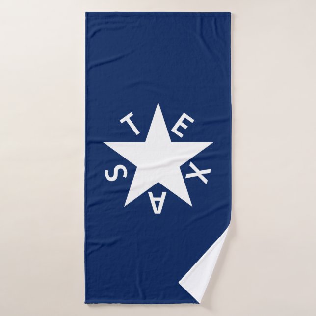 Le drapeau De Zavala (République du Texas) (Serviette de bain)
