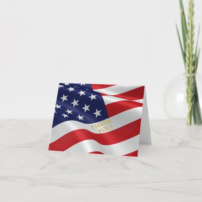Le Drapeau des Etats-Unis ... MERCI simple ! (Devant)