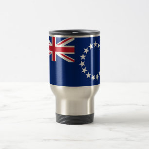 Le drapeau des îles Cook voyagent/de tasse de