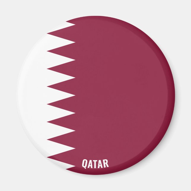 Le drapeau du Qatar charmant aimant patriotique (Devant)