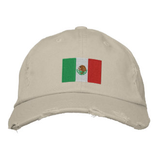 Le drapeau mexicain brodé chino twill casquette