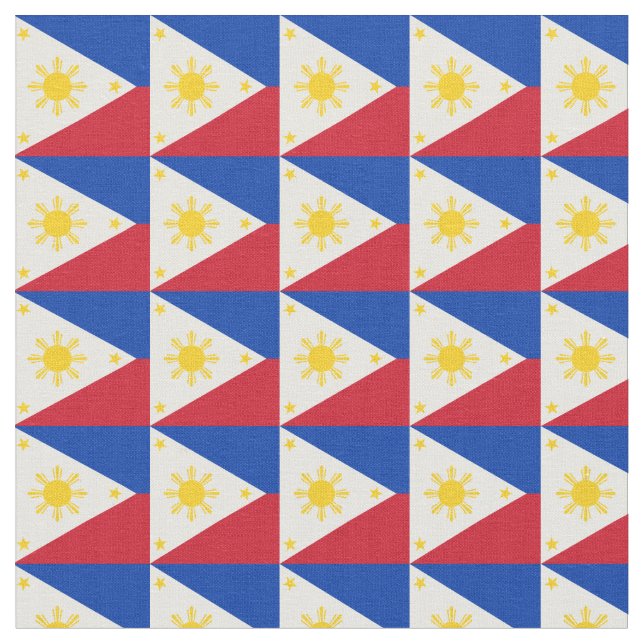 Le drapeau philippin, tissu tendance (Fermer)
