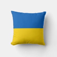 Le drapeau ukrainien sur le Coussin américain MoJo