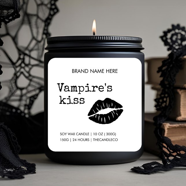 Le Étiquette de la bougie de baiser de Vampire - H (Créateur téléchargé)
