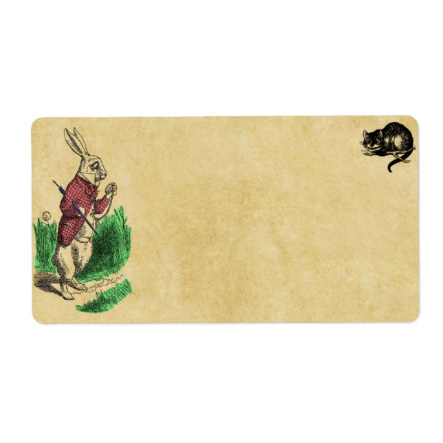 Le Étiquette de lapin blanc (Devant)