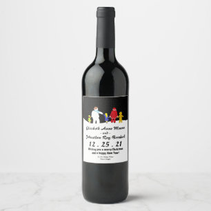 Le Étiquette des Vins de Noël Gang