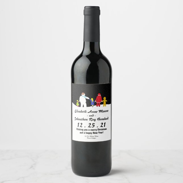 Le Étiquette des Vins de Noël Gang (Devant)