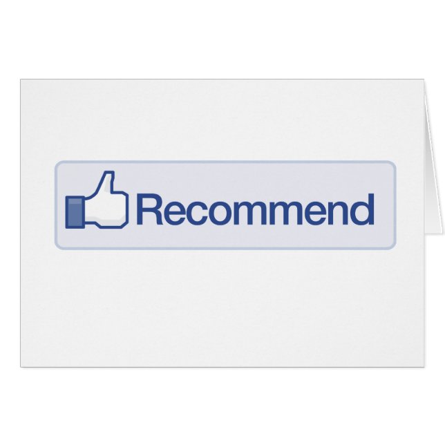 le facebook recommandent l'icône graphique drôle (Devant horizontal)
