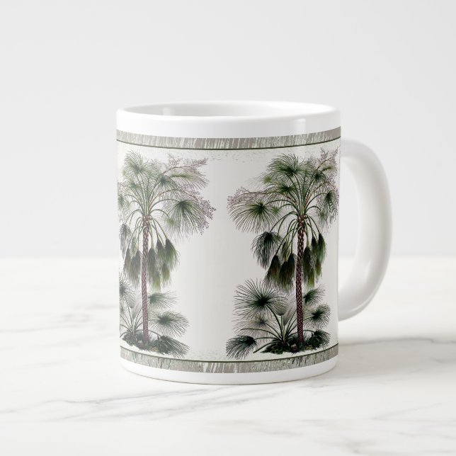 Le fan chinois Palms Botanique Jumbo Mug (Devant droit)