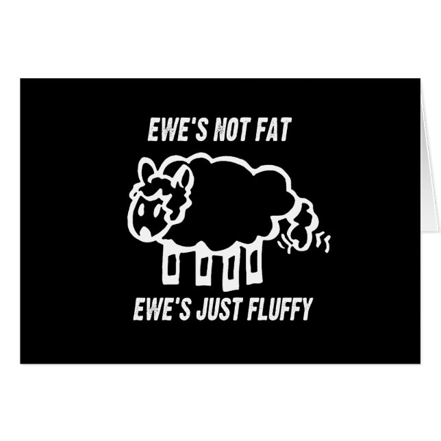 Le FAT de la BREBIS PAS, le T-shirt PELUCHEUX (Devant horizontal)