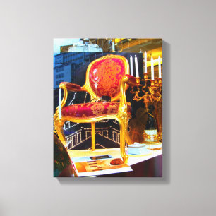 Le Fauteuil - 11x14 Wrapped Canvas / Chair