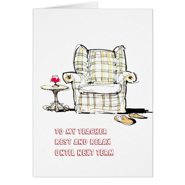 Le fauteuil à mon repos de professeur, détendent (Devant)