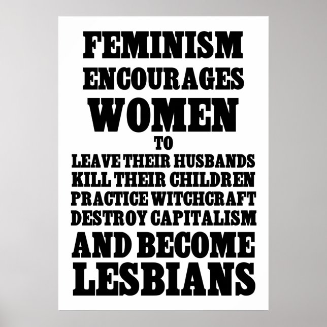 Le féminisme encourage les femmes poster (Devant)