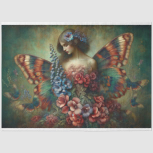 Le Femme Butterfly Beauty Fleur Decoupage  Tissue Paper