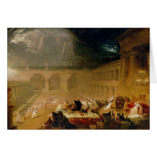 Le festin du Belshazzar (huile sur la toile)