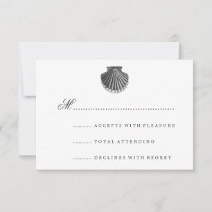 Le feston Shell du mariage de plage RSVP