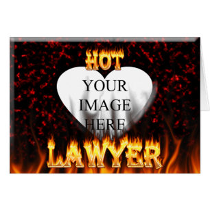 Le feu d'avocat et marbre chauds de rouge de