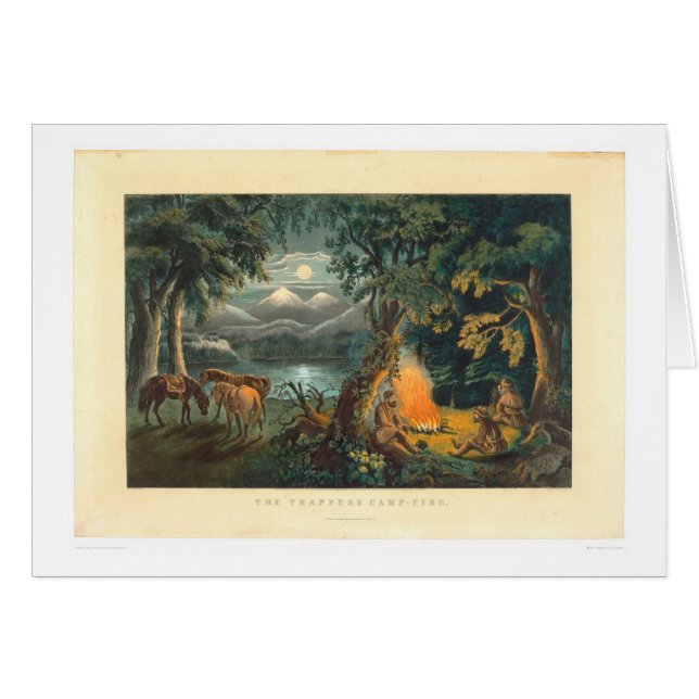 Le feu de camp 1866 (1779A) du trappeur (Devant horizontal)