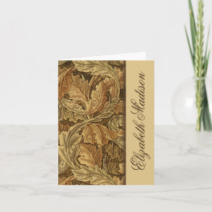 Le feuille Brown de William Morris a personnalisé