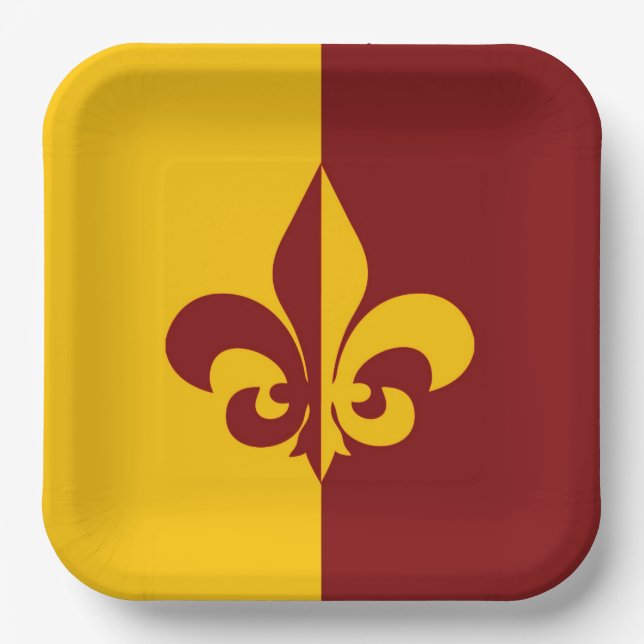 Le Fleur Paper Plate (Front)