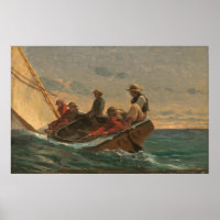 Le Flirt - Winslow Homer Poster des Beaux-Arts