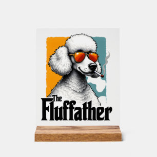 Le Fluffather Caniche Vintage Drôle de Chien Mafia