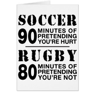 Le football contre le rugby
