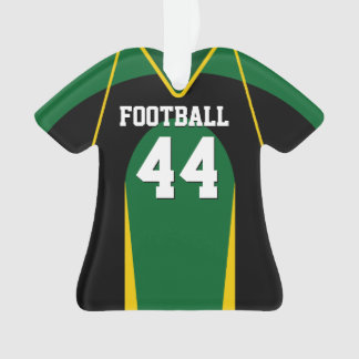 Le football vert, jaune et noir Jersey