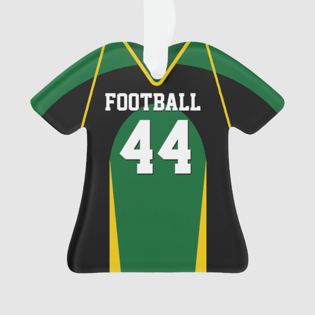 Le football vert, jaune et noir Jersey (devant)