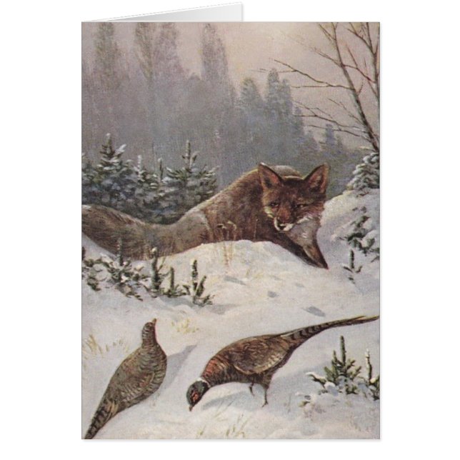 Le Fox et les faisans assourdis jour d'hiver (Devant)