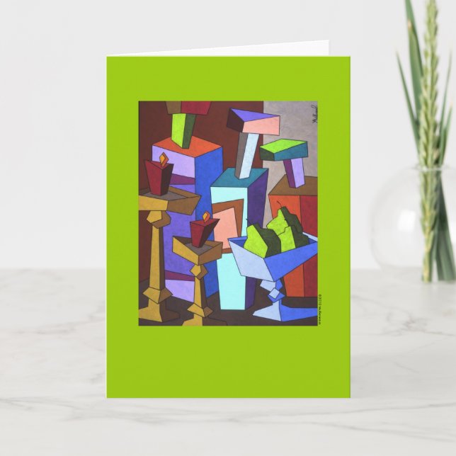 Le fruit et la carte de voeux de ll de vigne (G) (Devant)