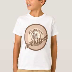 Le futur architecte badine le T-shirt de