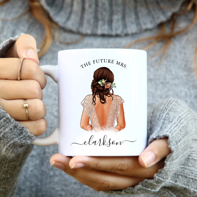 Le Futur Mme Photo Personnalisée Café Mug (Créateur téléchargé)
