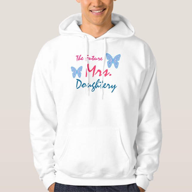 Le futur Mme Sweat - shirt à capuche personnalisab (Devant)