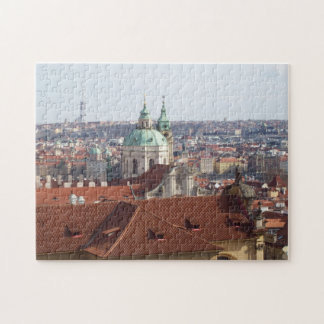 Le gabarit a vu la vue de puzzle du château de