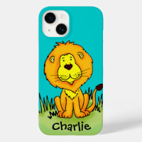 Le gamin du nom, le lion aqua, le coque iphone jau
