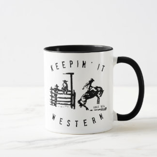 Le gardant tasse occidentale de cowboy de |