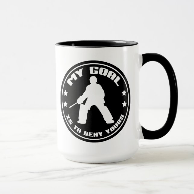 Le gardien de terrain de hockey 'My Goal' Mug (Droite)