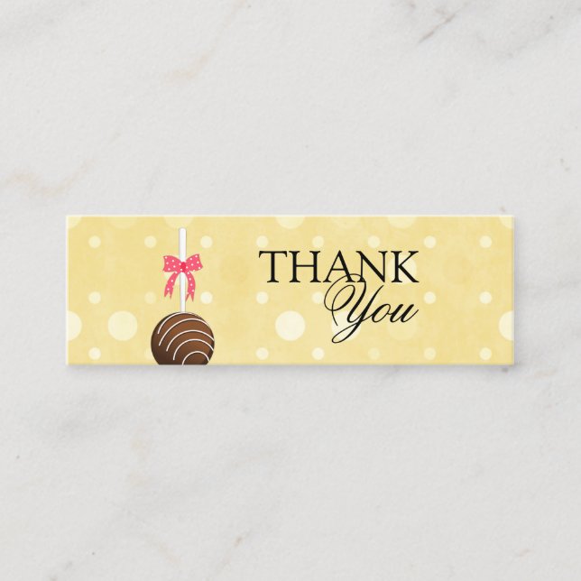 Le gâteau saute des étiquettes de Merci (Devant)