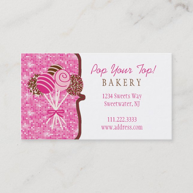 Le gâteau saute la boulangerie : Carte de visite (Devant)