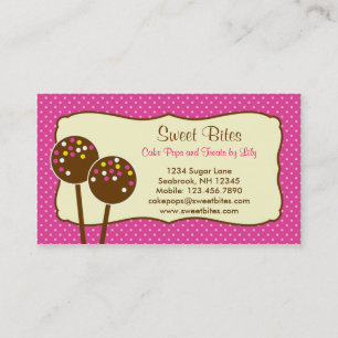 Le gâteau saute le carte de visite de boulangerie