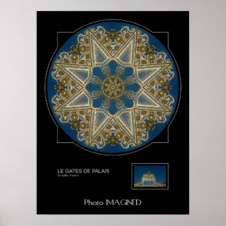 LE GATES DE PALAIS, VERSAILLE, FRANCE POSTER